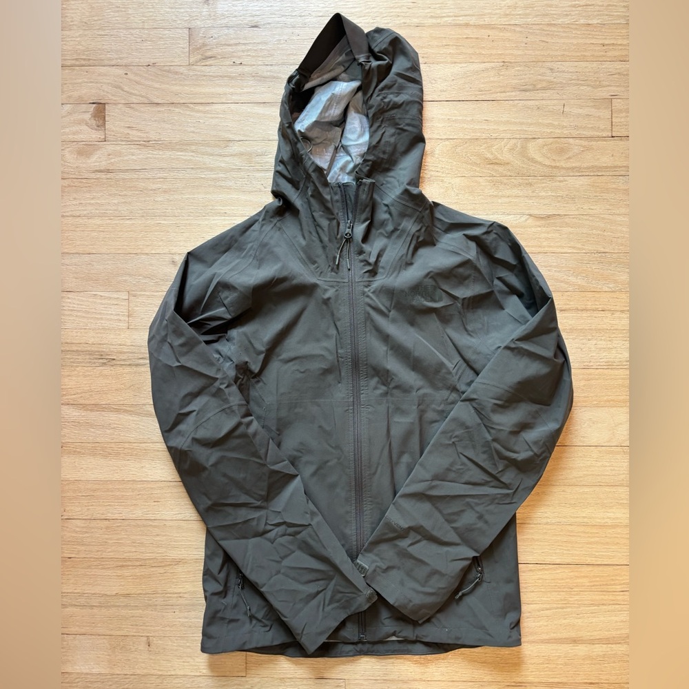 The North Face Men's Dark Green Raincoat | Size Small